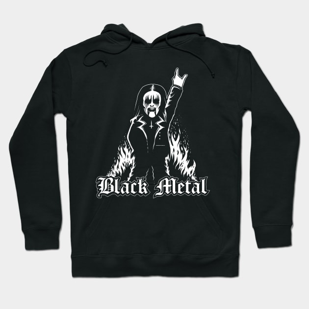 Black Metal Hoodie by wildsidecomix